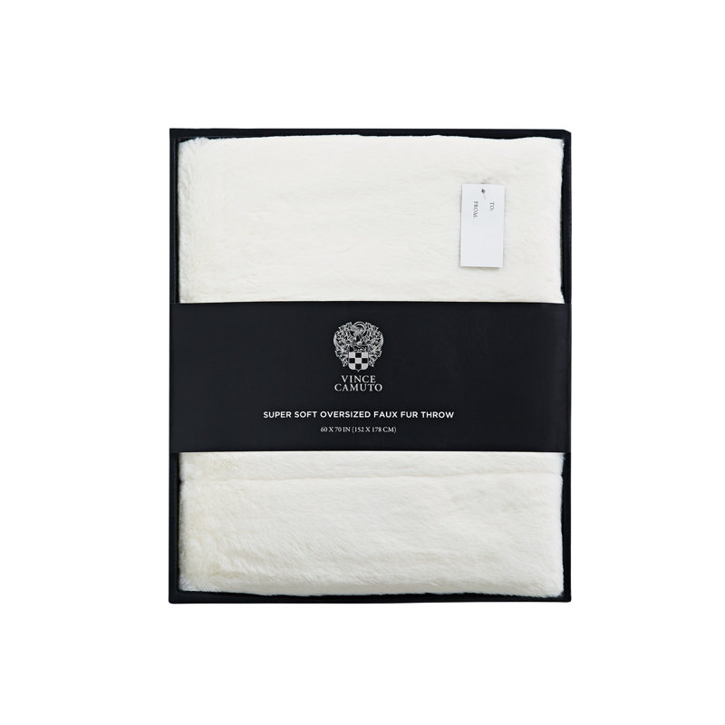 Vince camuto plush blanket sale